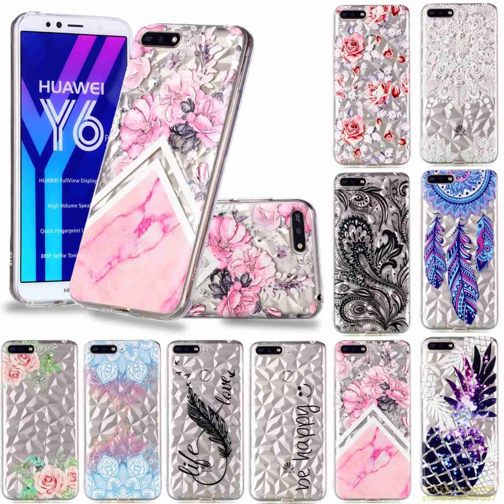 Luxury Diamond pattern TPU phone case For Huawei Y6 2018 flowers painting cover For Y6 2018 hoesje etui fundas caso
Luxury Diamond pattern TPU phone case For Huawei Y6 2018 flowers painting cover For Y6 2018 hoesje etui fundas caso