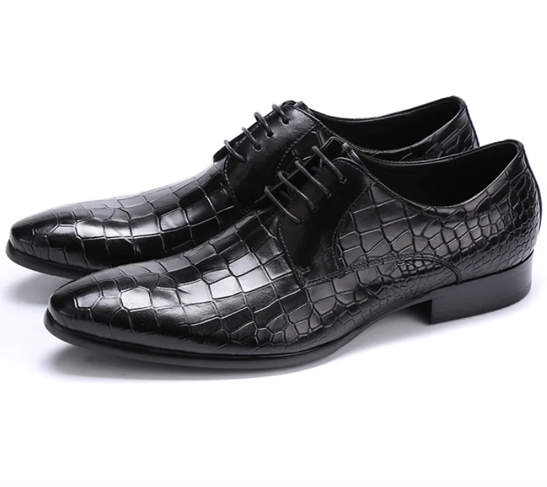 Large Size EUR45 Crocodile Grain Black / Brown Tan Dress Shoes Mens Business Shoes Genuine Leather Groom Wedding Shoes
Large Size EUR45 Crocodile Grain Black / Brown Tan Dress Shoes Mens Business Shoes Genuine Leather Groom Wedding Shoes