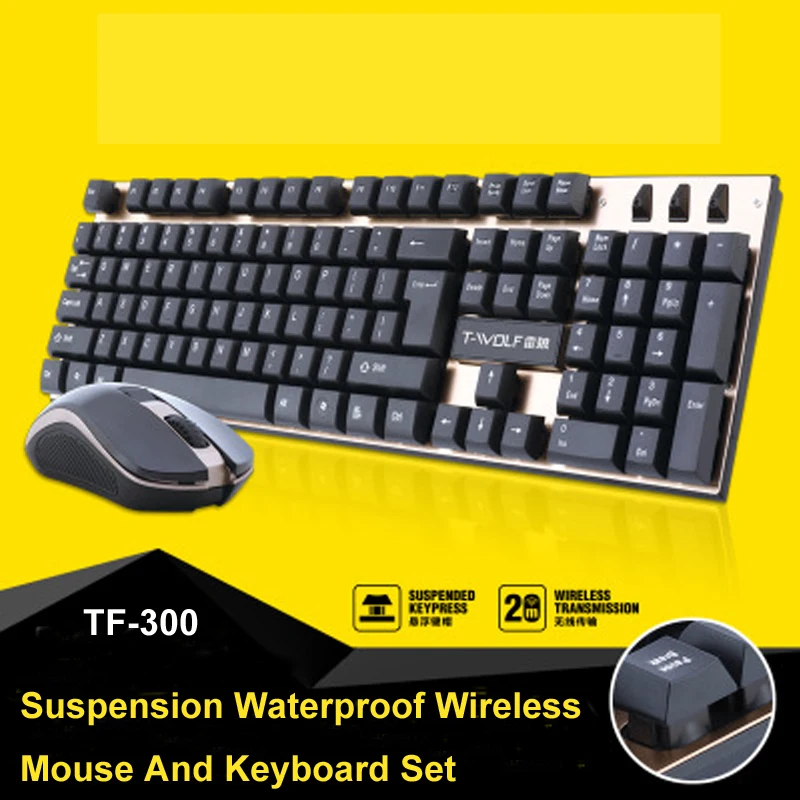 Huppgou 2.4G mechanical wireless keyboard and mouse set Game set for business notebook desktop universal suspended keypress
Huppgou 2.4G mechanical wireless keyboard and mouse set Game set for business notebook desktop universal suspended keypress