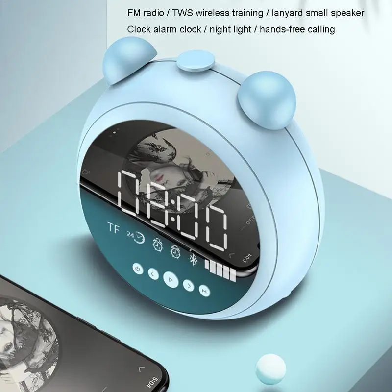 Wireless Bluetooth Speaker Alarm Clock Portable Stereo Subwoofer Speaker With Radio Function Support AUX CableTF Card
Wireless Bluetooth Speaker Alarm Clock Portable Stereo Subwoofer Speaker With Radio Function Support AUX CableTF Card