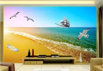 3d wall murals wallpaper for living room walls 3 d wallpaper Ocean sailing the sea gulls home decor Custom mural photo painting
3d wall murals wallpaper for living room walls 3 d wallpaper Ocean sailing the sea gulls home decor Custom mural photo painting