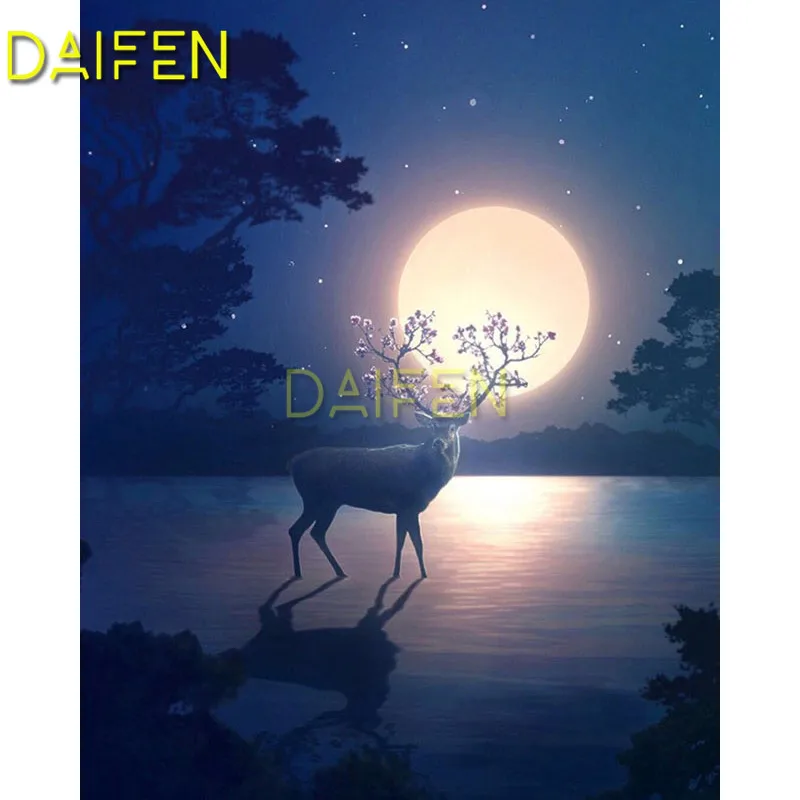 5D DIY Diamond painting Cross stitch lake deer Full Round Diamond embroidery deer moon Full Square Diamond mosaic deer moon
5D DIY Diamond painting Cross stitch lake deer Full Round Diamond embroidery deer moon Full Square Diamond mosaic deer moon