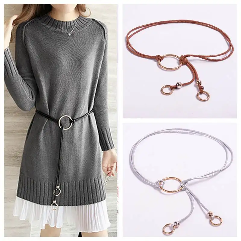 Women PU Leather Belt Metal Ring Tassel Thin Waist Chain Waistband Belts for Ladies Girl Dress Belts
Women PU Leather Belt Metal Ring Tassel Thin Waist Chain Waistband Belts for Ladies Girl Dress Belts