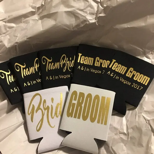 personalize wedding team bride groom Drink Coolers, bridesmaid groomsmen proposal gifts Bachelorette Bottle Beer Can Holders
personalize wedding team bride groom Drink Coolers, bridesmaid groomsmen proposal gifts Bachelorette Bottle Beer Can Holders