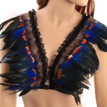 Body Harness For women Feather Sexy Tops cage bra Blue Adjust Straps Chest belt Goth Harajuku Fetish Rave Wear harness women
Body Harness For women Feather Sexy Tops cage bra Blue Adjust Straps Chest belt Goth Harajuku Fetish Rave Wear harness women
