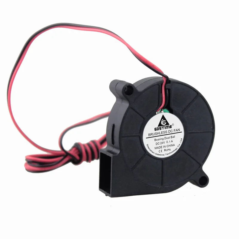 Gdstime 1 PCS 24V 3D Printer 50x50x15mm DC Cooling Blower Fan 50mm x 15mm Dual Ball Bearing 1Meter Wire Brushless Radiator 5015
Gdstime 1 PCS 24V 3D Printer 50x50x15mm DC Cooling Blower Fan 50mm x 15mm Dual Ball Bearing 1Meter Wire Brushless Radiator 5015
