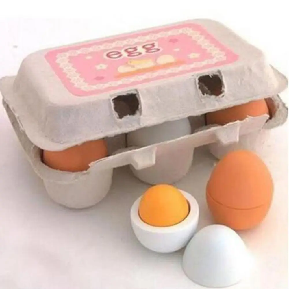 Non Toxic High Quality 1 Set Preschool Educational Kids Child Wooden Eggs Set Pretend Play Toy For Yolk Kitchen Cooking Gift
Non Toxic High Quality 1 Set Preschool Educational Kids Child Wooden Eggs Set Pretend Play Toy For Yolk Kitchen Cooking Gift