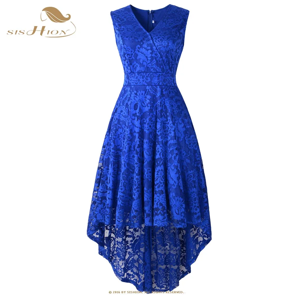 SISHION Vintage Party Sexy Dress AY8017 Ladies Women Elegant V Neck Short Front Long Back Black Red Blue Pink Swing Lace Dress
SISHION Vintage Party Sexy Dress AY8017 Ladies Women Elegant V Neck Short Front Long Back Black Red Blue Pink Swing Lace Dress