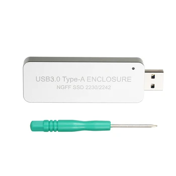 NGFF/M.2 SSD to USB 3.0 Type-A Portable Hard Drive Retractable External Enclosure Case 
NGFF/M.2 SSD to USB 3.0 Type-A Portable Hard Drive Retractable External Enclosure Case