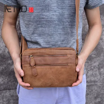 AETOO Genuine Leather Mens Bags Male Crossbody Bags Small Flap Casual Messenger Bag Men's Shoulder Bag genuine leather Skin
AETOO Genuine Leather Mens Bags Male Crossbody Bags Small Flap Casual Messenger Bag Men's Shoulder Bag genuine leather Skin