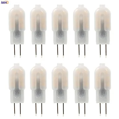 IWHD 10pcs 2W LED G4 12V 220V Bulb 160Lm 14xsmd3528 G4 LED 12v Bi-pin Lights Replace Halogen Chandeliers
IWHD 10pcs 2W LED G4 12V 220V Bulb 160Lm 14xsmd3528 G4 LED 12v Bi-pin Lights Replace Halogen Chandeliers