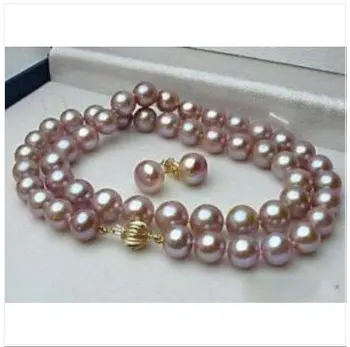 Excellent Genuine Purple pearl earrings Necklace & Gift 18inch 
Excellent Genuine Purple pearl earrings Necklace & Gift 18inch