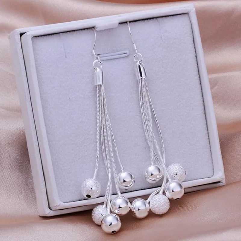 fashion jewelry Earring For Women, Silver Plated Earrings Five lines sand light bead /KEDZUERN HTGJWSHA
fashion jewelry Earring For Women, Silver Plated Earrings Five lines sand light bead /KEDZUERN HTGJWSHA