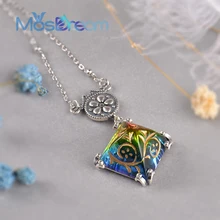 ITSMOS Pyramid Cabochons Vitrail Engraved Pendant Necklace for women Western Antique s95 silver Necklace Romatic
ITSMOS Pyramid Cabochons Vitrail Engraved Pendant Necklace for women Western Antique s95 silver Necklace Romatic