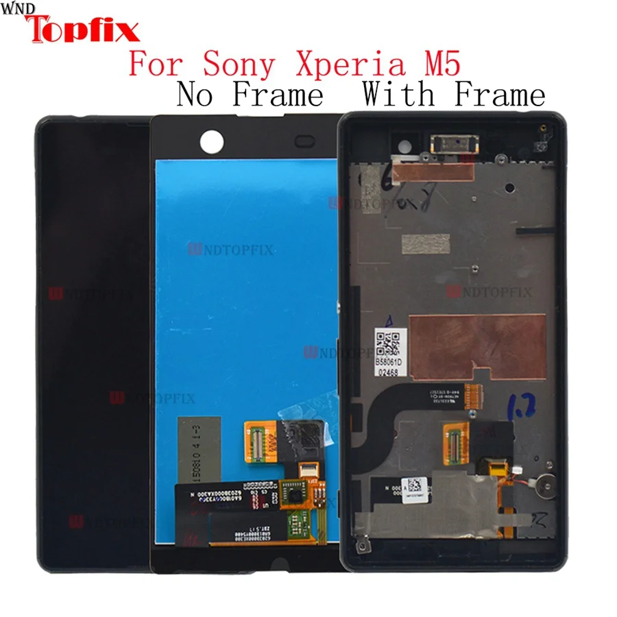 5.0" For Sony Xperia M5 E5603 E5606 E5653 LCD Display Touch Screen Digitizer With Frame LCD Assembly Replacement
5.0" For Sony Xperia M5 E5603 E5606 E5653 LCD Display Touch Screen Digitizer With Frame LCD Assembly Replacement