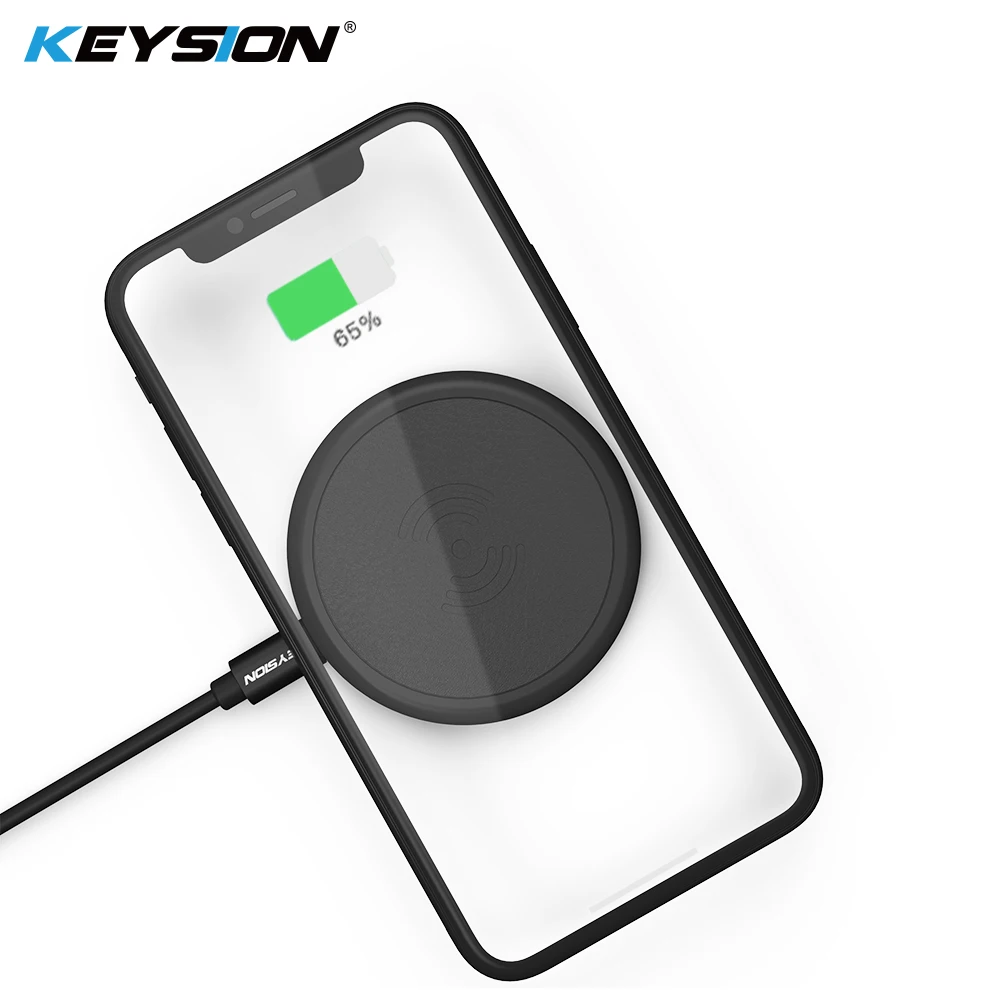 KEYSION Mini Qi Wireless Charger for iPhone XS Max XR 8 8 Plus PU Leather Wireless Charging Pad for Samsung Galaxy Note 8 S9+ S8
KEYSION Mini Qi Wireless Charger for iPhone XS Max XR 8 8 Plus PU Leather Wireless Charging Pad for Samsung Galaxy Note 8 S9+ S8