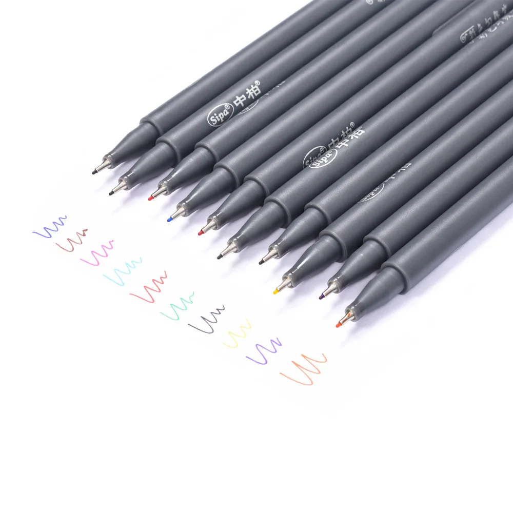 10pcs Colorful Art Hook Pen Water-based Ink 0.38MM Creative Fiber Nib Fine Liner Marker Pen Drawing Painting Tool School Supply
10pcs Colorful Art Hook Pen Water-based Ink 0.38MM Creative Fiber Nib Fine Liner Marker Pen Drawing Painting Tool School Supply