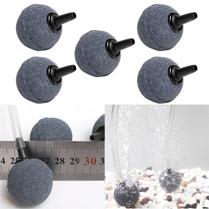 4 2PCS Air Bubble Stone Aerator For Aquarium Fish Tank Pump Hydroponic Oxygen Plate Mini Aquariums Accessories Air Pump Sphere
