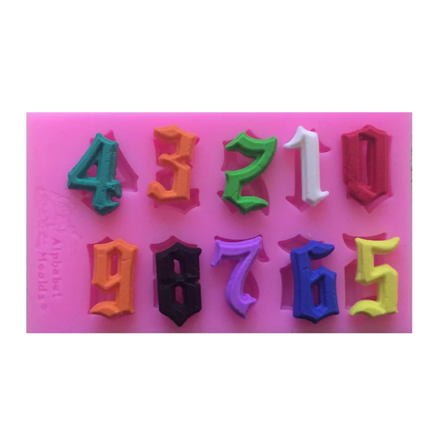 Factory direct sale of new Arabic digital liquid silicone sugar cake baking mold M124
Factory direct sale of new Arabic digital liquid silicone sugar cake baking mold M124