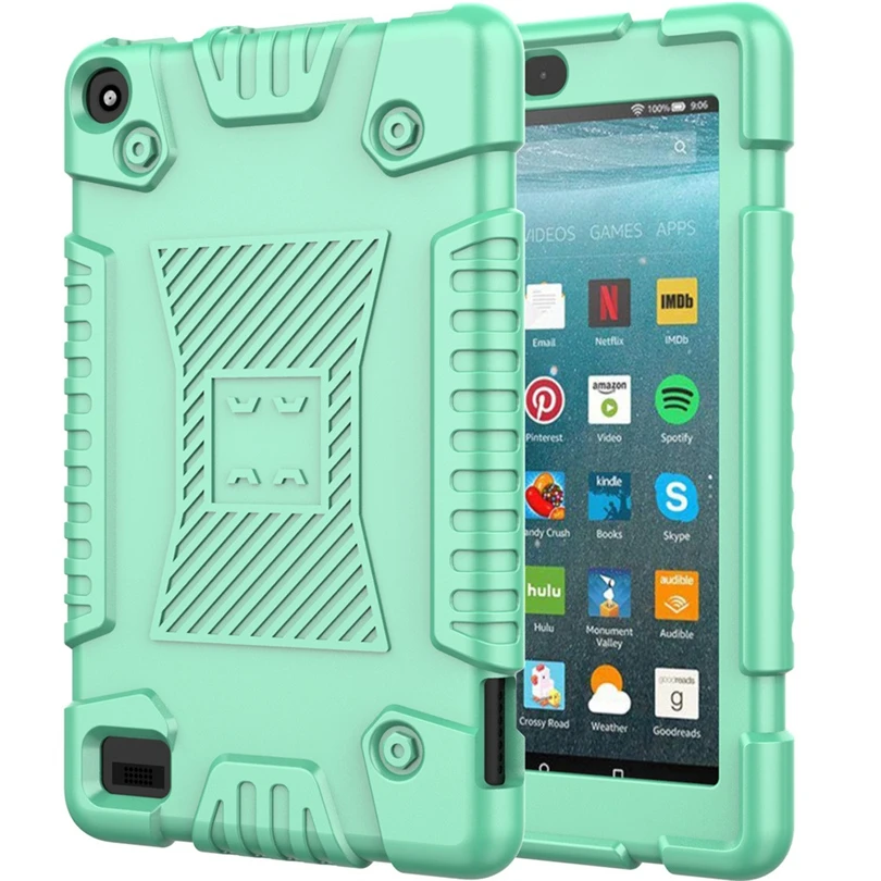 Tablet case cover For Amazon Kindle All-New Fire 7 2019 Back Case Shock-proof Soft Silicon Rugged Kids safe Non-slip funda S30
Tablet case cover For Amazon Kindle All-New Fire 7 2019 Back Case Shock-proof Soft Silicon Rugged Kids safe Non-slip funda S30
