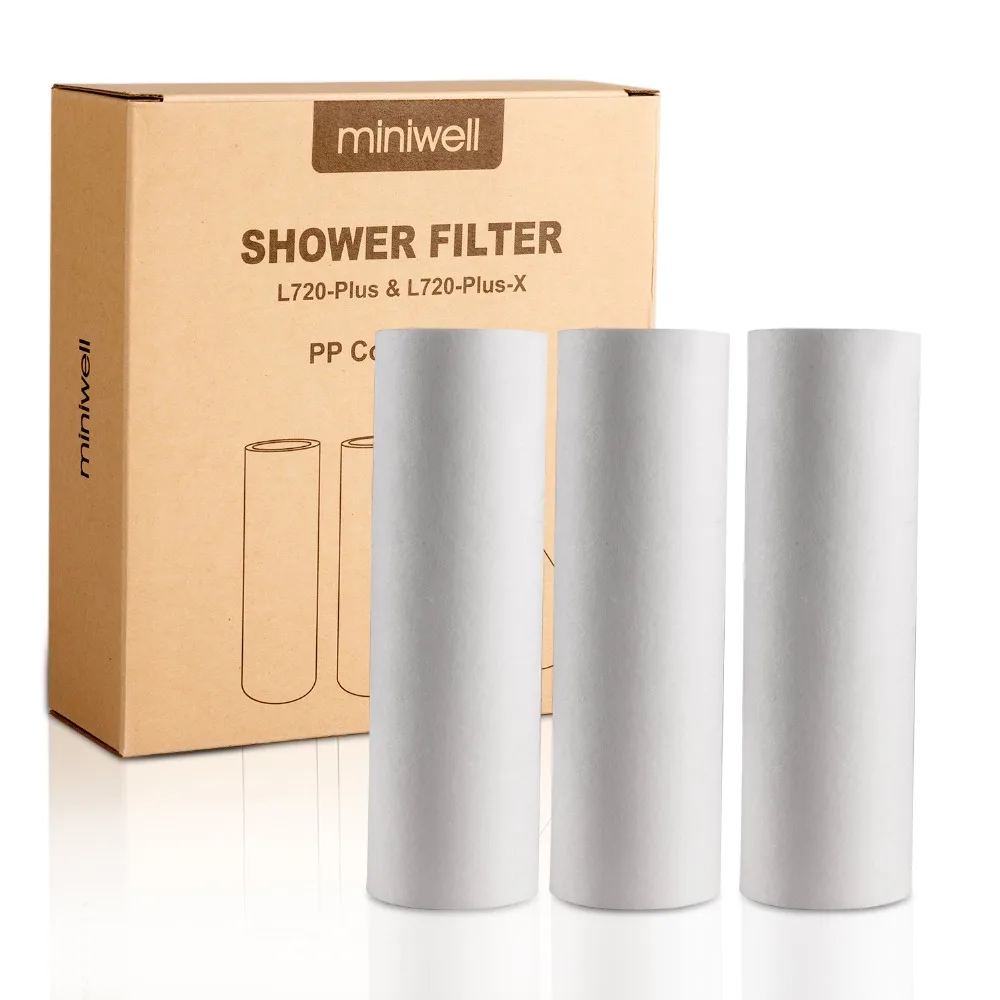 Miniwell PP Cotton Filter Replacement 3 Pc in 1 Pack for Shower Filter L720-Plus
Miniwell PP Cotton Filter Replacement 3 Pc in 1 Pack for Shower Filter L720-Plus
