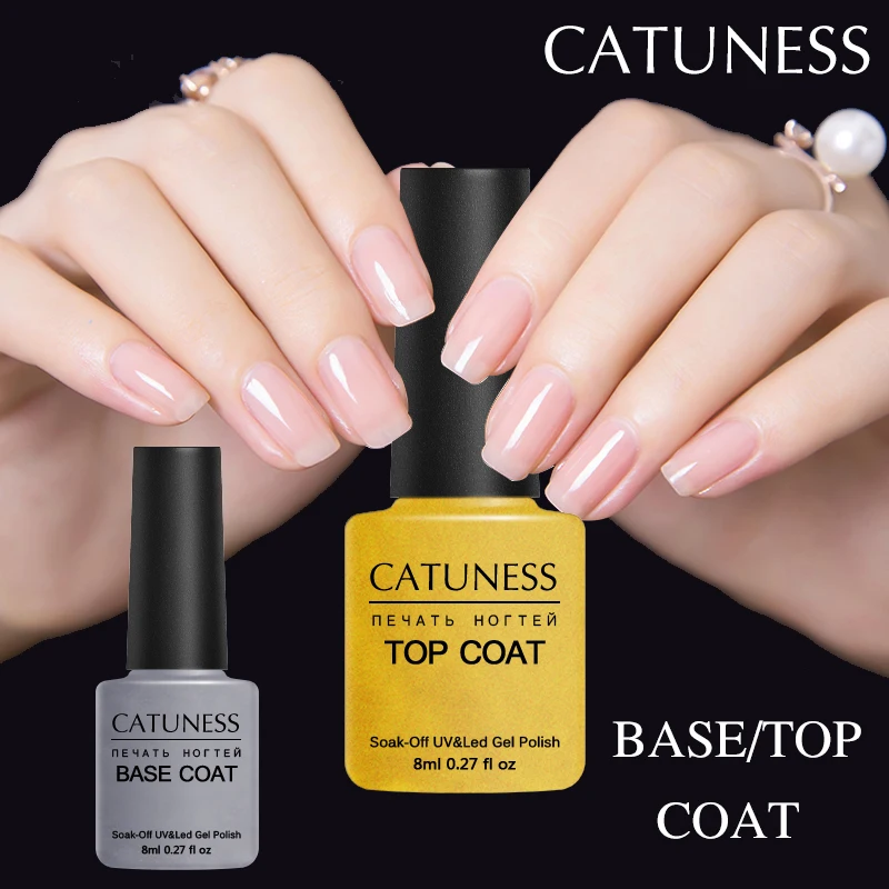 CATUNESS Base Top Coat UV Gel Nail Polish Transparent top Soak Off Nails Art Gel Varnish Semi Permanent Primer Painting Art
CATUNESS Base Top Coat UV Gel Nail Polish Transparent top Soak Off Nails Art Gel Varnish Semi Permanent Primer Painting Art