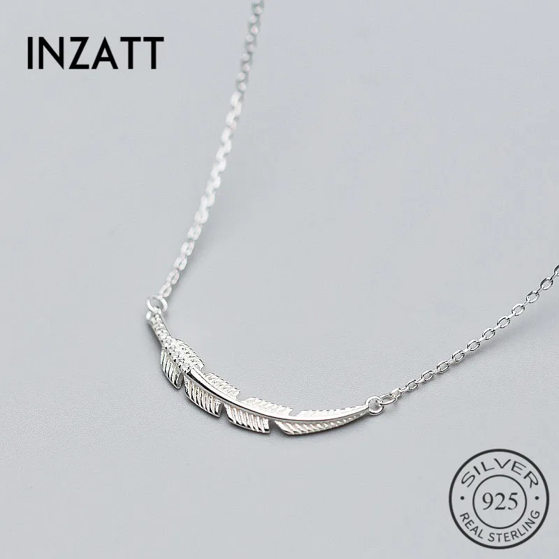 INZATT Elegant Feather Choker Pendant Necklace For Women Party Charm 925 Sterling Silver Fashion Jewelry Romantic Accessories
INZATT Elegant Feather Choker Pendant Necklace For Women Party Charm 925 Sterling Silver Fashion Jewelry Romantic Accessories