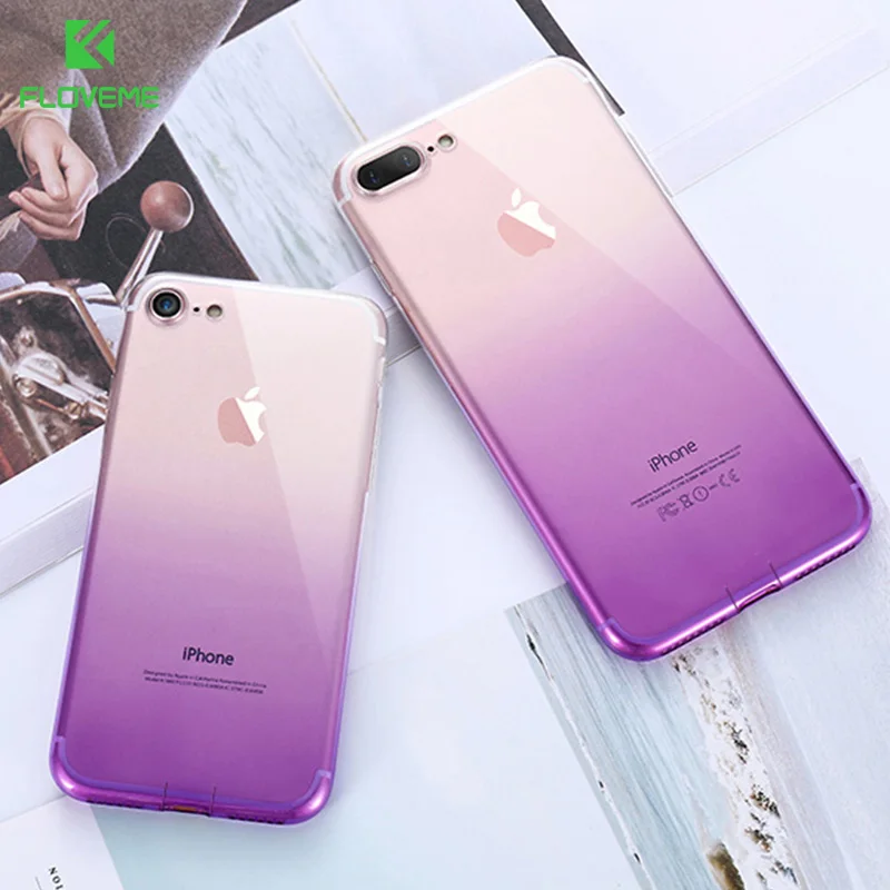 Прозрачный чехол FLOVEME для iPhone XR X XS MAX сверхтонкие мягкие чехлы из ТПУ 7 8 plus