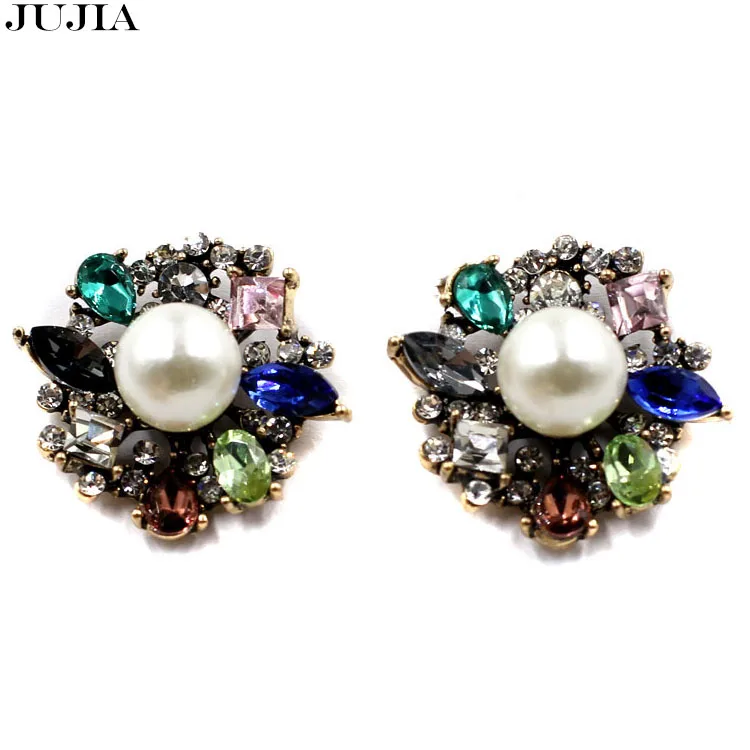 New Arrival crystal fashion colors statement imitation pearl earring crystal stud Earrings for women girl birthday gift
New Arrival crystal fashion colors statement imitation pearl earring crystal stud Earrings for women girl birthday gift