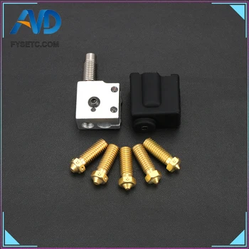 1set Volcano V1 Silicone Socks +Aluminium Volcano Block +5pcs Nozzle+ 1.75mm Hotend Throat For Prusa i3 3D Printer Hotend
1set Volcano V1 Silicone Socks +Aluminium Volcano Block +5pcs Nozzle+ 1.75mm Hotend Throat For Prusa i3 3D Printer Hotend