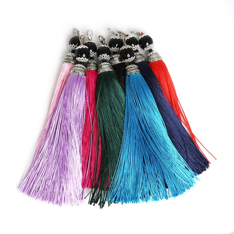 15x140mm Imitation Silk Tassel Charm Acrylic Cap Tassels For Diy Jewelry Accessories/Earrings Ornaments/Jewelry Findings
15x140mm Imitation Silk Tassel Charm Acrylic Cap Tassels For Diy Jewelry Accessories/Earrings Ornaments/Jewelry Findings