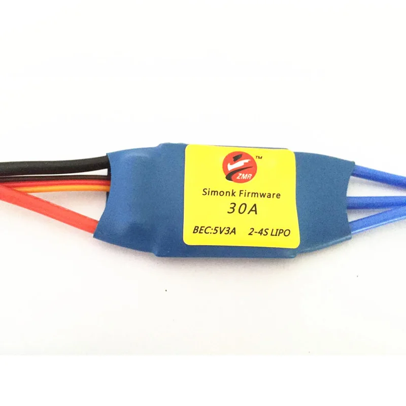 ZMR SimonK 30A Brushless ESC Electric Speed Controller 2-4S for FPV Multi-rotor Quad
ZMR SimonK 30A Brushless ESC Electric Speed Controller 2-4S for FPV Multi-rotor Quad
