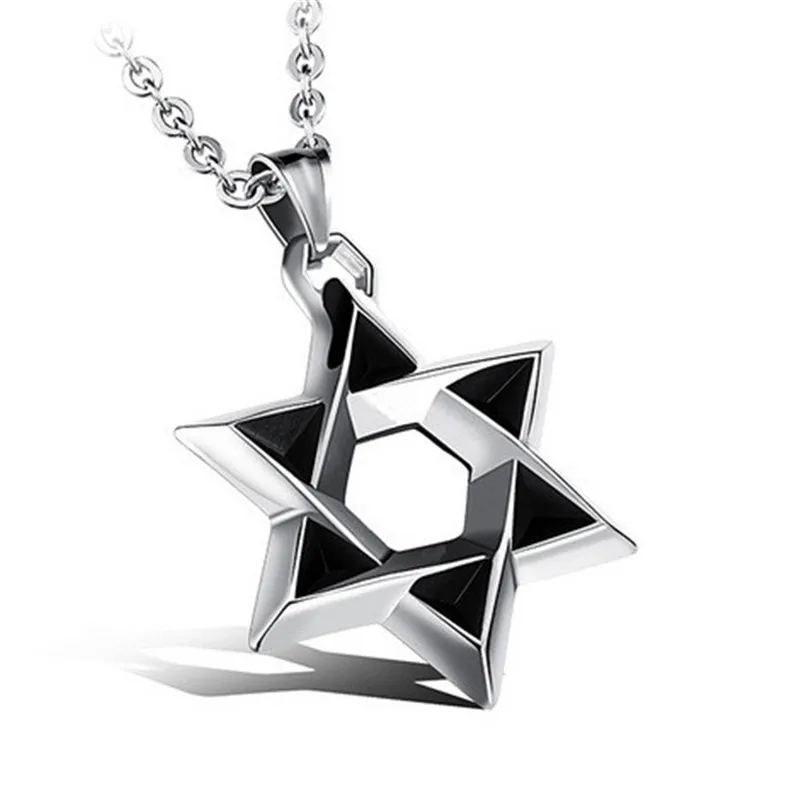 Sliver Tone Stainless Steel Link Chain Necklace For Men Star Of David Pendants Necklaces Jewish Bijoux Collar Kolye Gift CX23
Sliver Tone Stainless Steel Link Chain Necklace For Men Star Of David Pendants Necklaces Jewish Bijoux Collar Kolye Gift CX23