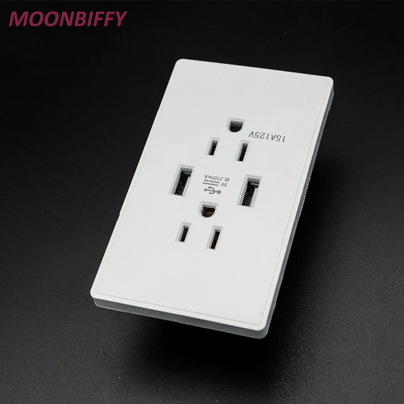 5V 2A Wall Socket Charger US Dual USB AC 125V 15 Amp Wall Receptacle Socket Outlet Adapter Plug DC Duplex Power Supply Charging
5V 2A Wall Socket Charger US Dual USB AC 125V 15 Amp Wall Receptacle Socket Outlet Adapter Plug DC Duplex Power Supply Charging