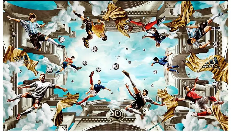 Customized 3D wallpaper 3d ceiling wallpaper murals wall Modern zenith football heaven living room home decker
Customized 3D wallpaper 3d ceiling wallpaper murals wall Modern zenith football heaven living room home decker