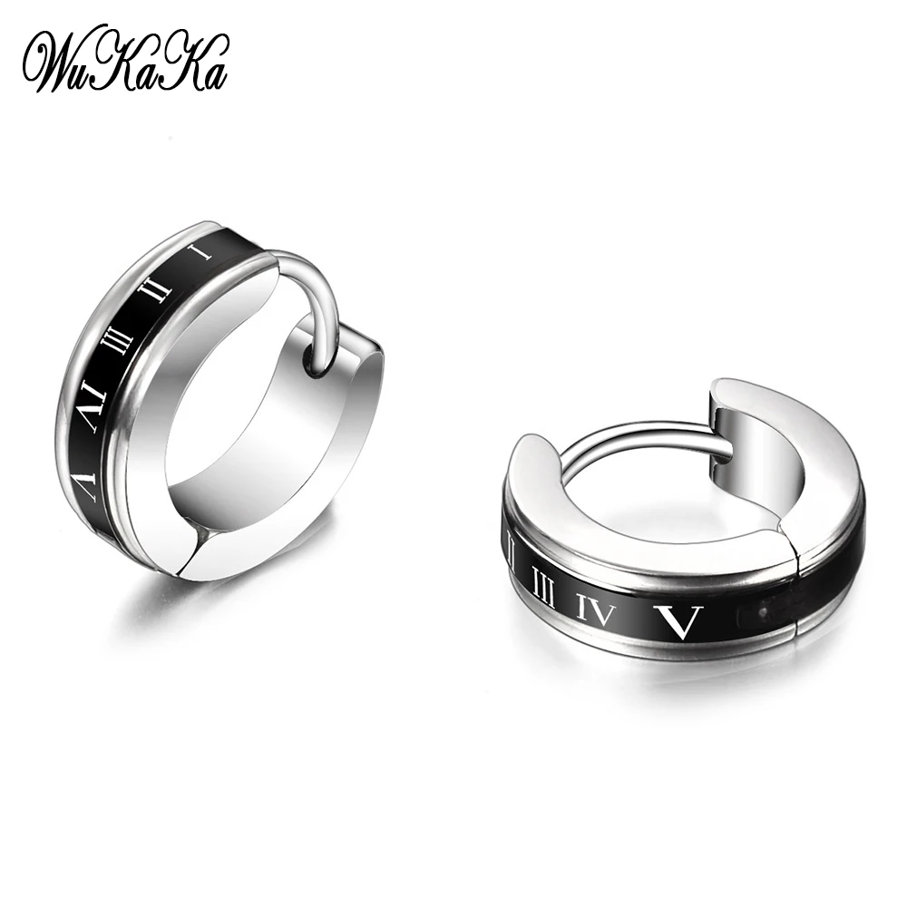 Fashion Roman numerals Stainless Steel Men Earrings 2019 Round Punk Stud Earring For Boy Men Jewelry Gifts
Fashion Roman numerals Stainless Steel Men Earrings 2019 Round Punk Stud Earring For Boy Men Jewelry Gifts