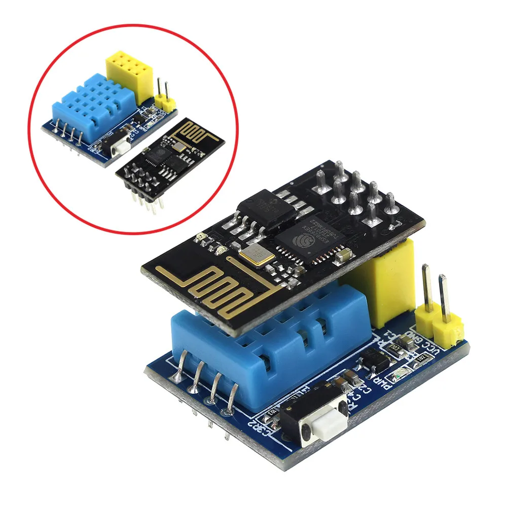 ESP8266 ESP-01 ESP-01S DHT11 Temperature Humidity Sensor Module ESP8266 WIFI NodeMCU Smart Home IOT DIY Kit
ESP8266 ESP-01 ESP-01S DHT11 Temperature Humidity Sensor Module ESP8266 WIFI NodeMCU Smart Home IOT DIY Kit