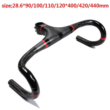 2018 Ultra light Integrated Racing Road Bike Full Carbon Fibre Bicycle Handlebar With Stem 400mm/420mm/440mm Length
2018 Ultra light Integrated Racing Road Bike Full Carbon Fibre Bicycle Handlebar With Stem 400mm/420mm/440mm Length