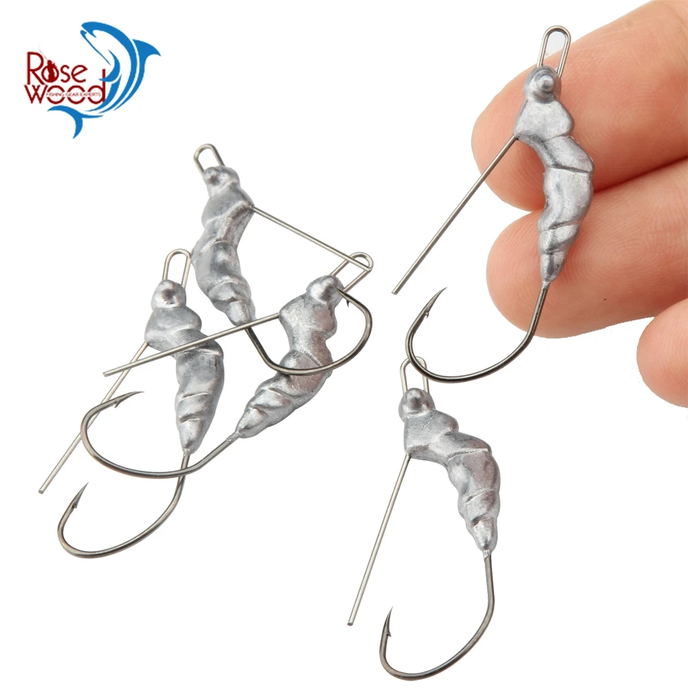 RoseWood 5 Pieces / Lead Jig Head Fish Hook 3g Barbed Hooks For Soft Fishing Bait
RoseWood 5 Pieces / Lead Jig Head Fish Hook 3g Barbed Hooks For Soft Fishing Bait