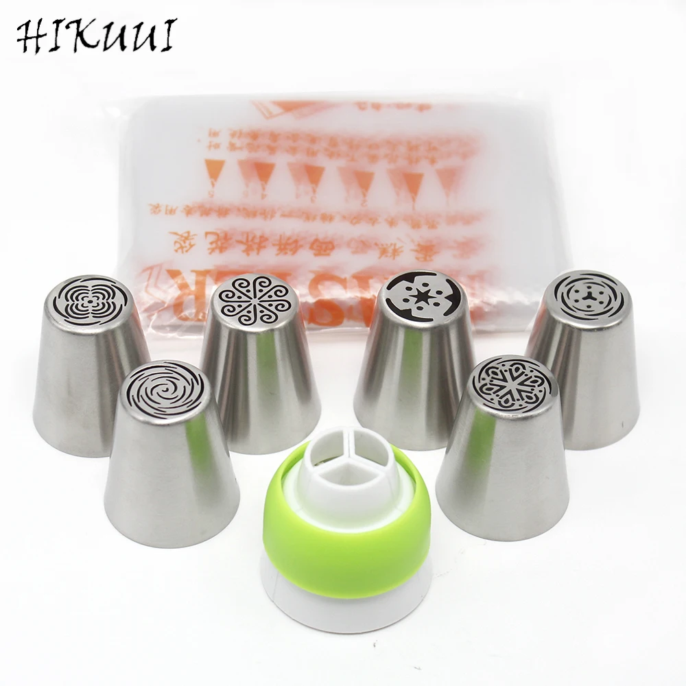 6 pcs Stainless Steel Piping Nozzles Tips Russian Cake Flowers Making Tools DIY Decorating Pastry Tips and Pastry Bags
6 pcs Stainless Steel Piping Nozzles Tips Russian Cake Flowers Making Tools DIY Decorating Pastry Tips and Pastry Bags