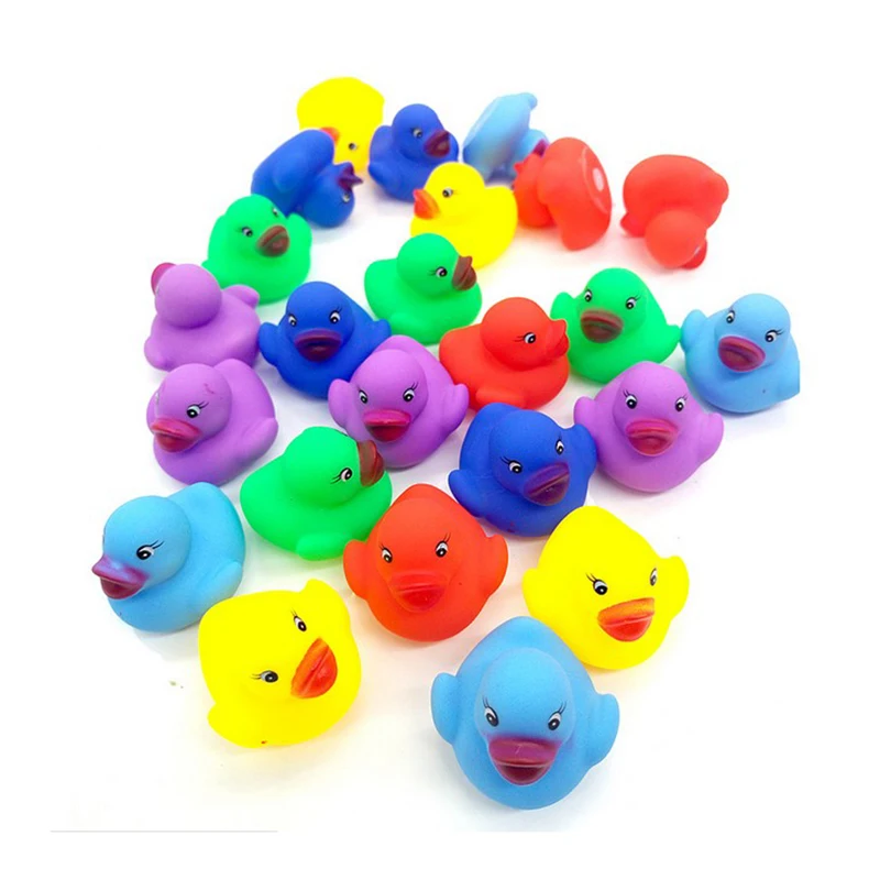 12pcs-set-Baby-Cute-Mini-Colorful-Rubber-Float-Squeaky-Sound-Duck-Bath-Bathroom-Water-Pool-Funny