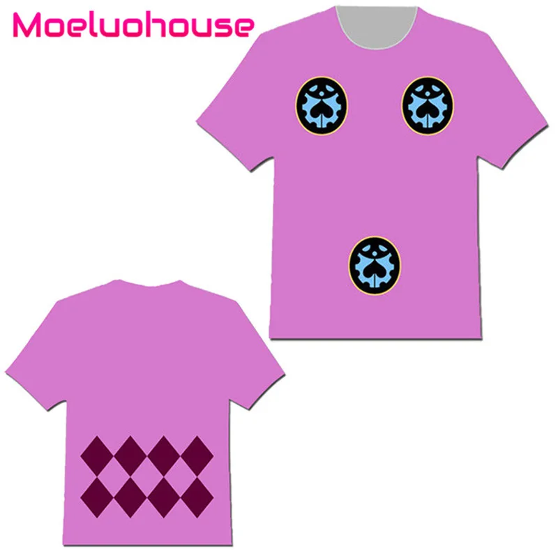Anime JoJo Bizarre Adventure Giorno Giovanna Bucciarati T shirt Cosplay Costume Tee Tops Short Sleeve Casual Clothing Men Women
Anime JoJo Bizarre Adventure Giorno Giovanna Bucciarati T shirt Cosplay Costume Tee Tops Short Sleeve Casual Clothing Men Women