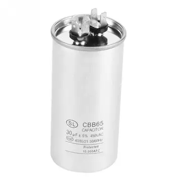 CBB65A-1 30uF AC 450V Large Capacity Cylindrical Motor Capacitor for Air Conditioner Motors Refrigerator
CBB65A-1 30uF AC 450V Large Capacity Cylindrical Motor Capacitor for Air Conditioner Motors Refrigerator