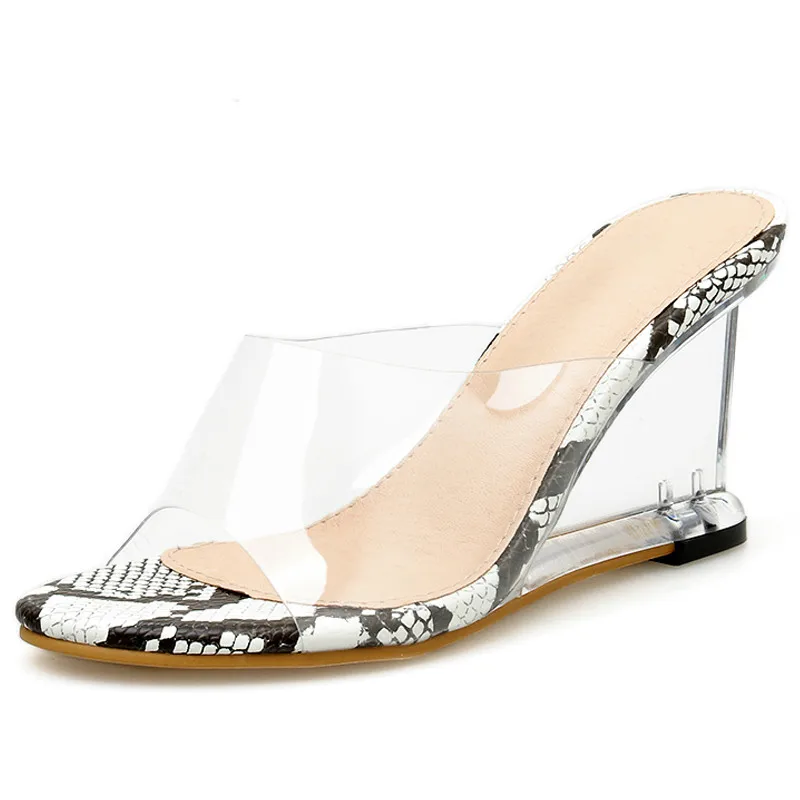 WDHKUN 2019 PVC Leopard Platform Wedge Sandals Slippers Woman Sexy Summer Sandals Women Clear Transparent Ultra High Heels Shoe
WDHKUN 2019 PVC Leopard Platform Wedge Sandals Slippers Woman Sexy Summer Sandals Women Clear Transparent Ultra High Heels Shoe