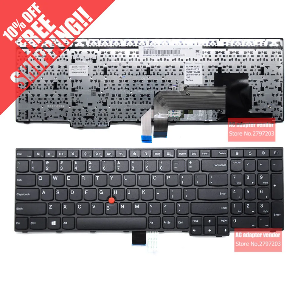 NEW Replace FOR LENOVO Thinkpad E550 E555 E550C E560 E565 laptop Built-in keyboard
NEW Replace FOR LENOVO Thinkpad E550 E555 E550C E560 E565 laptop Built-in keyboard