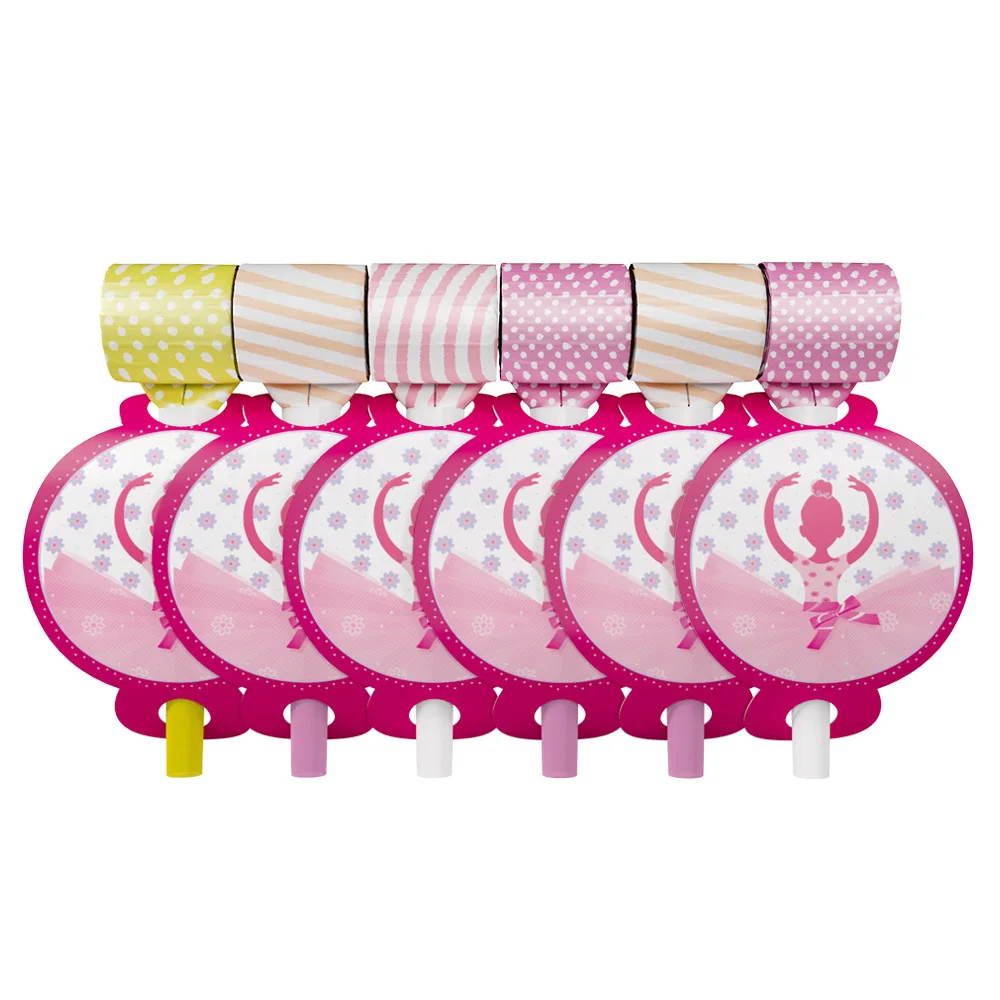 6Pcs/lot Lovely Ballet girl theme Whistles Children Party Funny Blowing Dragon Blowout Baby kids birthday party Decor supplies
6Pcs/lot Lovely Ballet girl theme Whistles Children Party Funny Blowing Dragon Blowout Baby kids birthday party Decor supplies