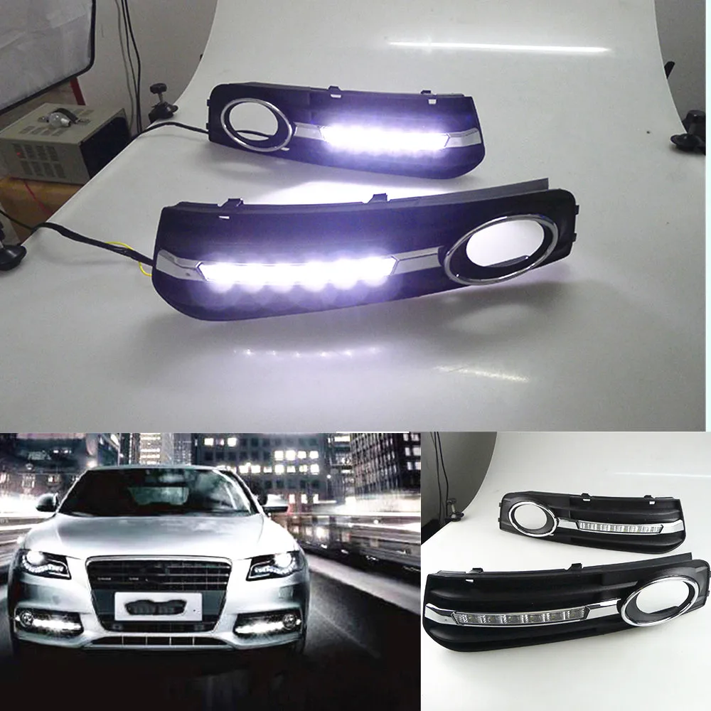 CSCSNL 2 Pcs For Audi A4 A4L B8 2009 2010 2011 2012 LED DRL Daytime Running Lights Daylight Fog Head Lamp Cover Car- Styling
CSCSNL 2 Pcs For Audi A4 A4L B8 2009 2010 2011 2012 LED DRL Daytime Running Lights Daylight Fog Head Lamp Cover Car- Styling
