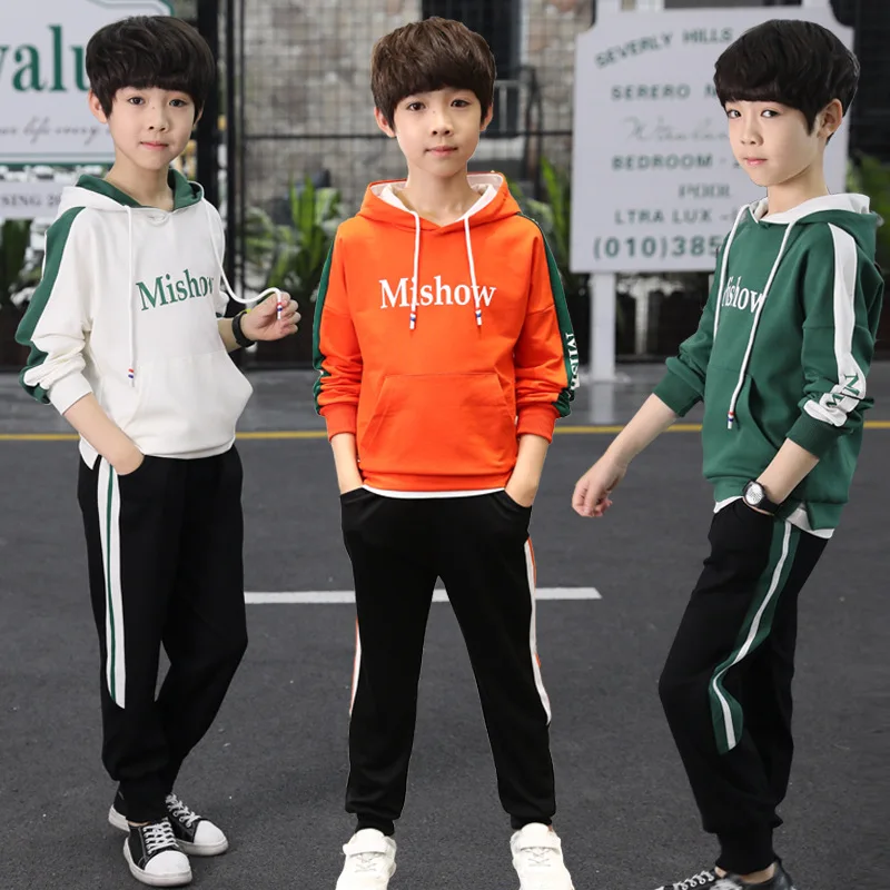 2019 New 100% Cotton Kids Boys Clothing Set Children Tops TShirt + Pants Set 4 6 8 10 12 Years Kids Clothes Boy Casual Suits
2019 New 100% Cotton Kids Boys Clothing Set Children Tops TShirt + Pants Set 4 6 8 10 12 Years Kids Clothes Boy Casual Suits