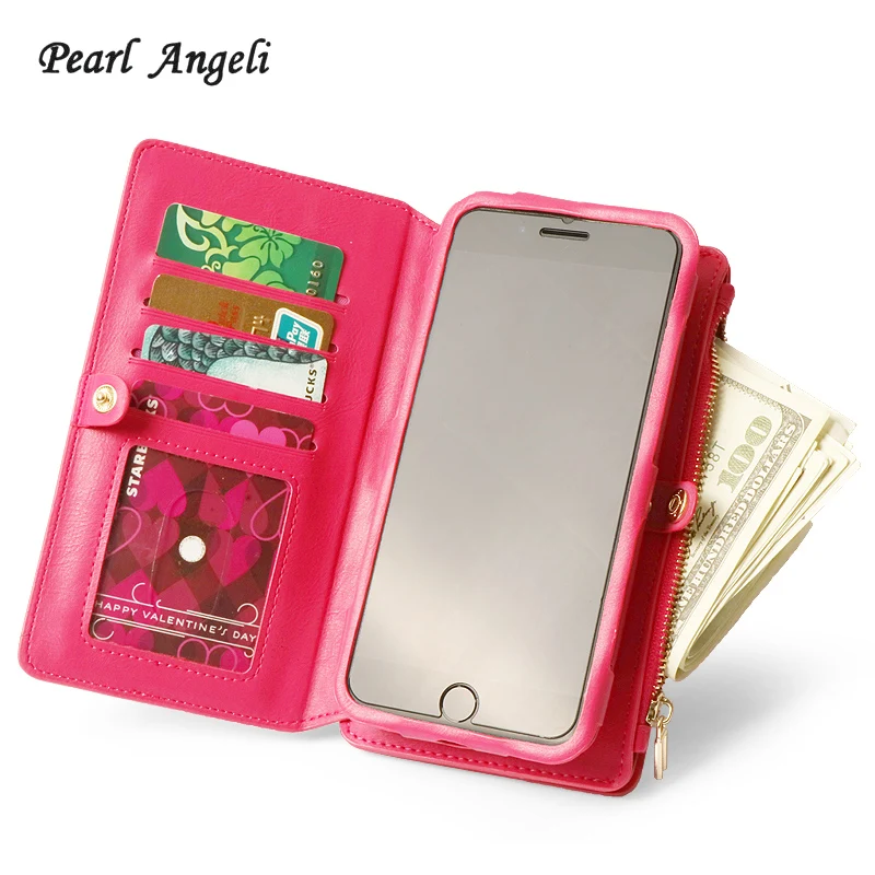 Pearl Angeli Luxury PU Leather Wallet Cases For iPhone 6 6s 7 8 Plus X XS Flip Stand Back Case Wallet Phone Card Zipper Pocket
Pearl Angeli Luxury PU Leather Wallet Cases For iPhone 6 6s 7 8 Plus X XS Flip Stand Back Case Wallet Phone Card Zipper Pocket