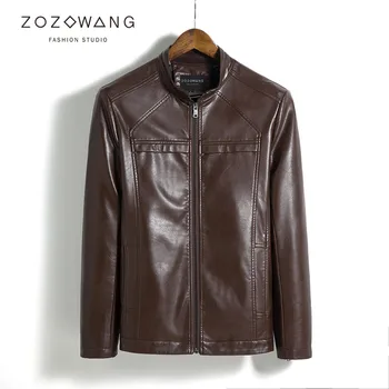 Zozowang new zipper stand collar loose faux leather jacket men Simple solid spring autumn plus size 4XL PU coat men
Zozowang new zipper stand collar loose faux leather jacket men Simple solid spring autumn plus size 4XL PU coat men